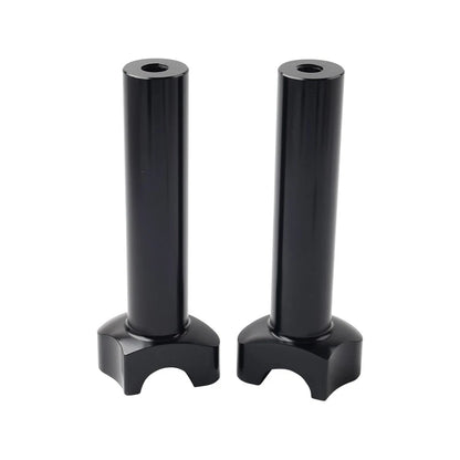 6" Black Straight Handlebar Risers for Harley Heritage Softail Dyna FXD