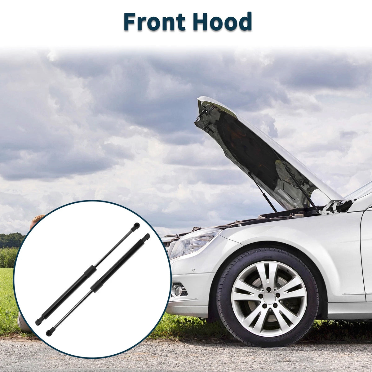 Hood Lift Supports 2 x Struts for BMW 135i Convertible/Coupe (2008-2013)