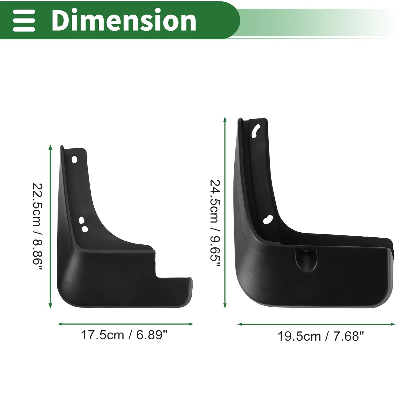 Mud Flaps Splash Guards for Kia K3 Saloon (2019-2021)