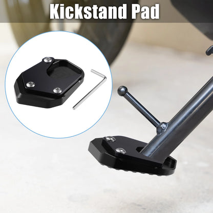 1 Set Aluminum Kickstand Plate Pad for Honda CB125R Black (2018–2021)