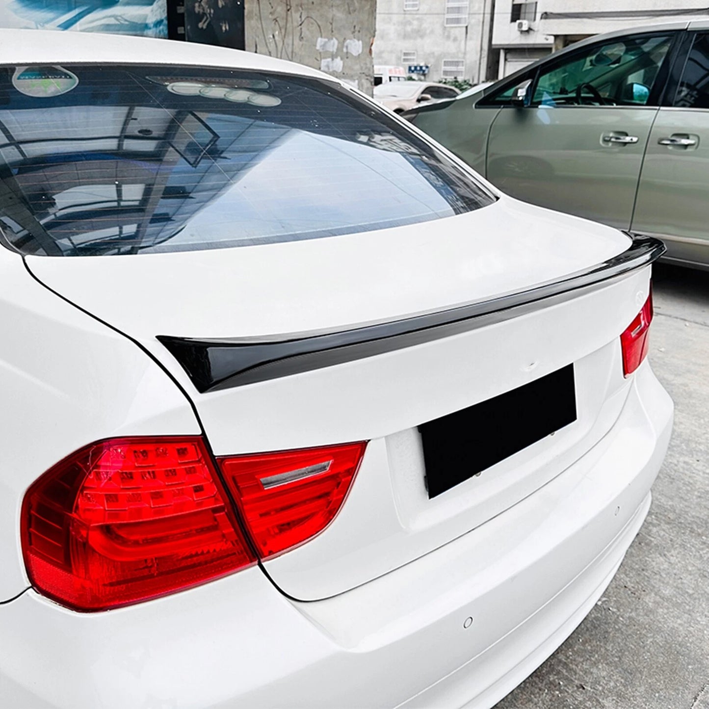 Gloss Black Rear Spoiler Lip for BMW 3 Series E90 (2005-2011)
