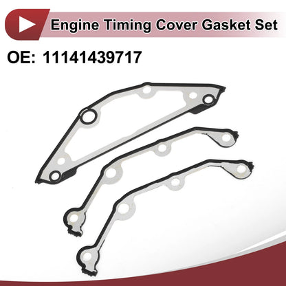Engine Timing Cover Gasket Set for BMW 545i 4.4L 4.8L (2005-2010)