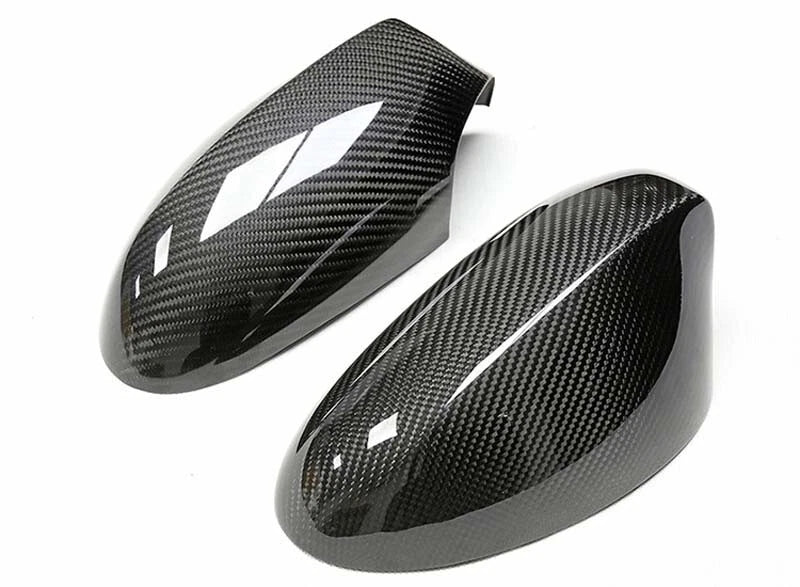 Real Carbon Fiber Side Mirror Cover Cap For BMW 1 Series E87 120i 130i 2007-2008