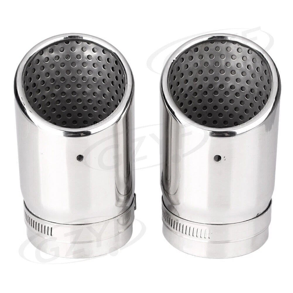 2 x Chrome Exhaust Muffler for Audi A4 Sedan B8, Q5 (2008-2013)
