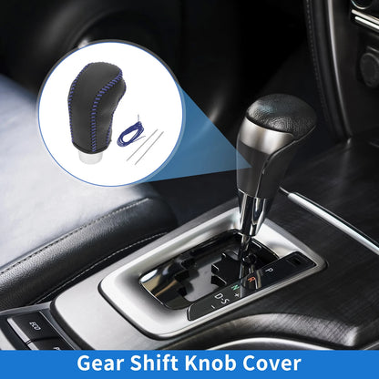 Car Gear Shift Knob Cover for Hyundai Tucson (2015-2018) - Black Blue
