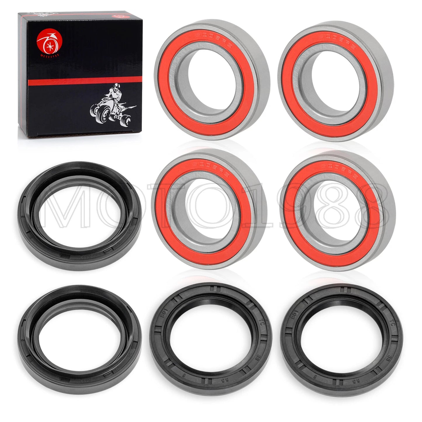 2 x Front Wheel Bearing Seal Kit for Yamaha Rhino 450/660/700 YXR (2004–2013)