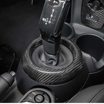 Carbon Fiber Gear Shift Box Ring Trim Cover for MINI Cooper F54-F60 (2014-2023)