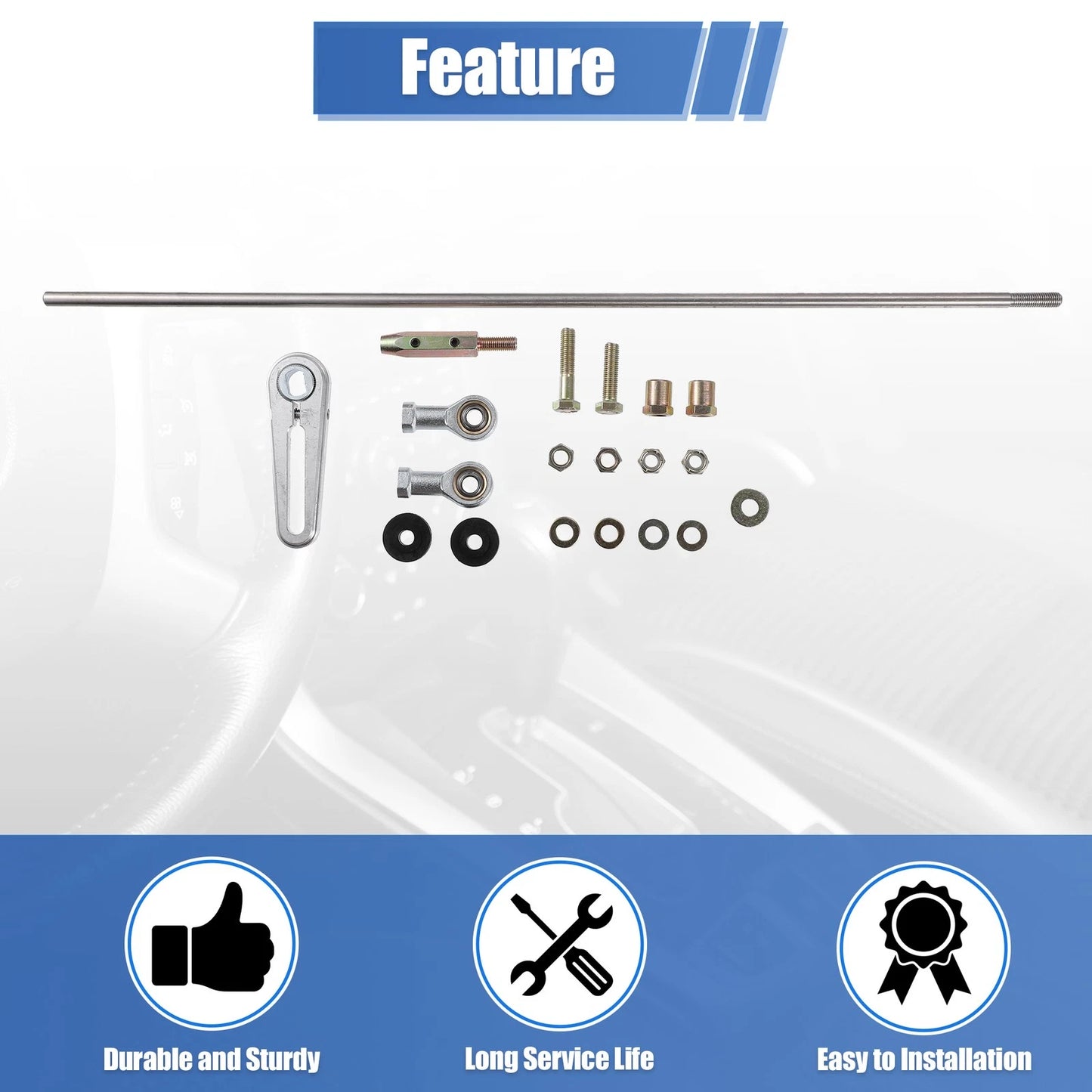 Adjustable Transmission Column Shift Linkage Kit for Chevrolet TH-350