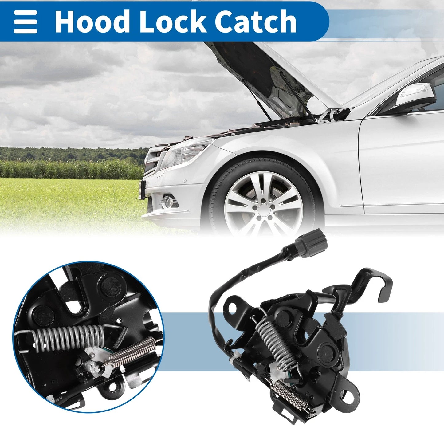 Hood Latch Assembly 1 Pc for Toyota Prado (2009–2017)