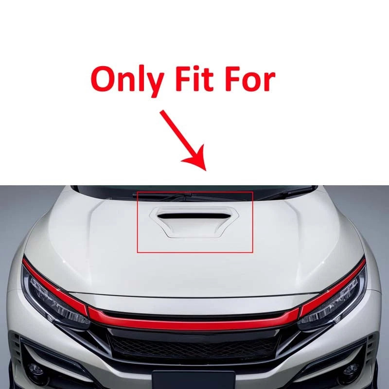 REAL Carbon Fiber Bonnet Air Vent Cover Replace for Honda Civic Type R FK8 17-21