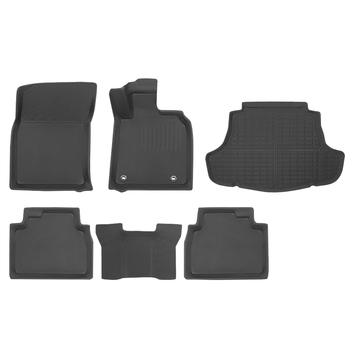 6Pcs Black Floor Mat Boot Liner for Toyota Camry (2017-2024)