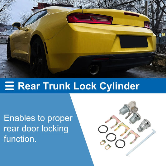 Trunk Lock Cylinder w/Tailgate Lock Cylinder and Keys for Buick Special