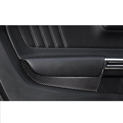 Carbon Fiber Interior Front Door Handle Panel Cover Trim fit Mustang 2015-2018