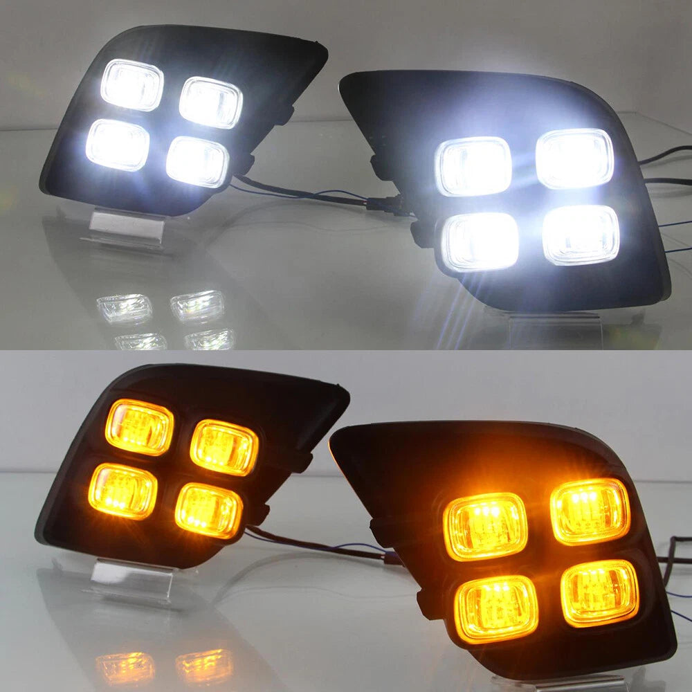 Daytime Running Lights Driving Fog Lamps for Toyota Hilux (2015–2017)