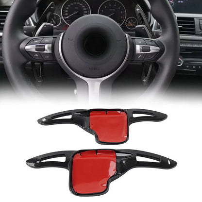 Black Steering Wheel Paddle Shifter Extensions for BMW 1 2 3 4 5 6 7 X1 X3
