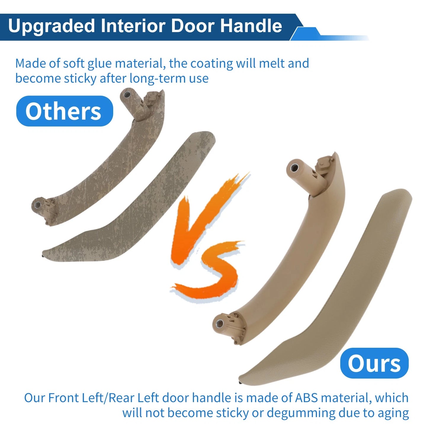 Front Passenger Side Inner Door Panel Handle for BMW X3 F25 (2010-2016) Beige