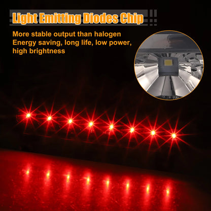 LED Third High Mount Brake Light for Chevrolet Suburban Black Red