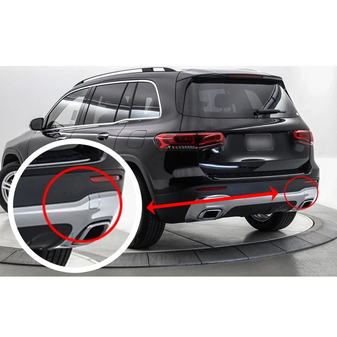 Rear Bumper Tow Hook Eye Cover for Mercedes Benz GLB250 (2020-2021)