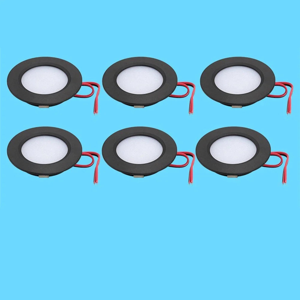 LED Recessed Ceiling Lights 12V 3W Warm White for Boat/RV Lighting