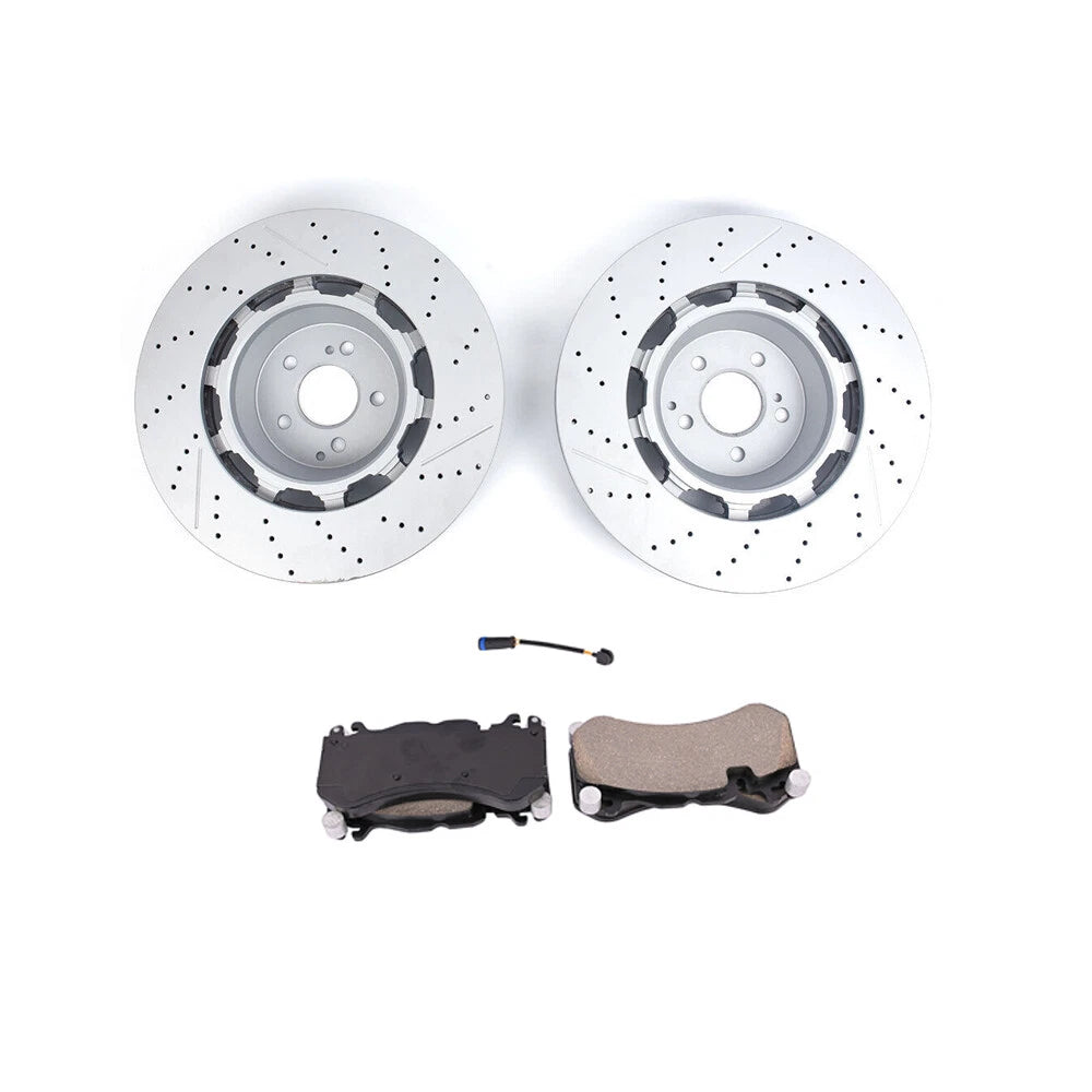 Front Brake Rotors & Pads for Mercedes-Benz W222 S63/S65 AMG (2014–2020)