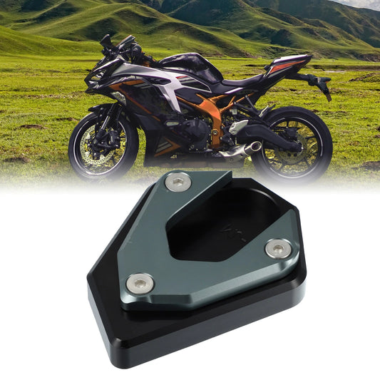 Kickstand Plate Pad Titanium Tone for Kawasaki ZX-25R (2020–2024)