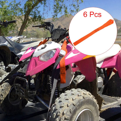 Cargo Belt Loop Tie Down Strap 2.5 x 40.5cm Orange for Motorcycle