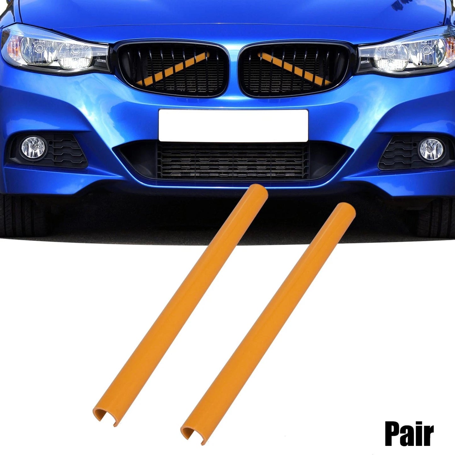 ABS Front Grille Trim Strips Cover Yellow for BMW 1 2 3 4 Series (2012-2023)