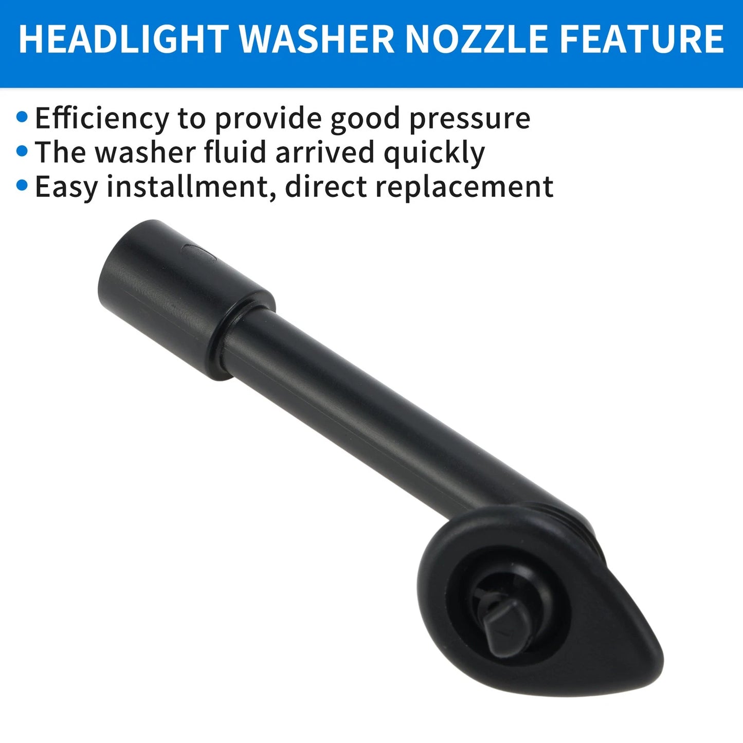 Left Right Side Headlight Washer Nozzles for Porsche 911 (1978-1986)
