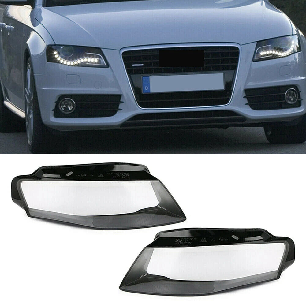 Front Kit Cover Lens for Audi A4 B8 2009-2012 (2 x Left + Right)
