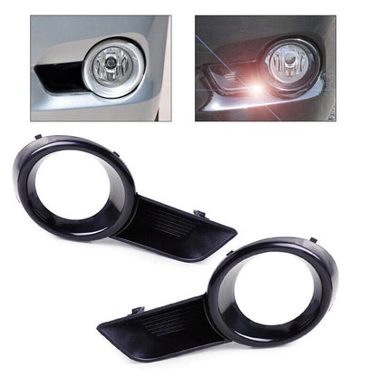 2 x Front Bumper Fog Light Lamps Covers for Toyota Highlander (2008-2010)