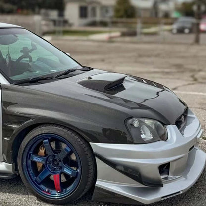 Real Carbon Fiber Fenders Vent Wings for Subaru Impreza WRX STI Sedan 2004-2005