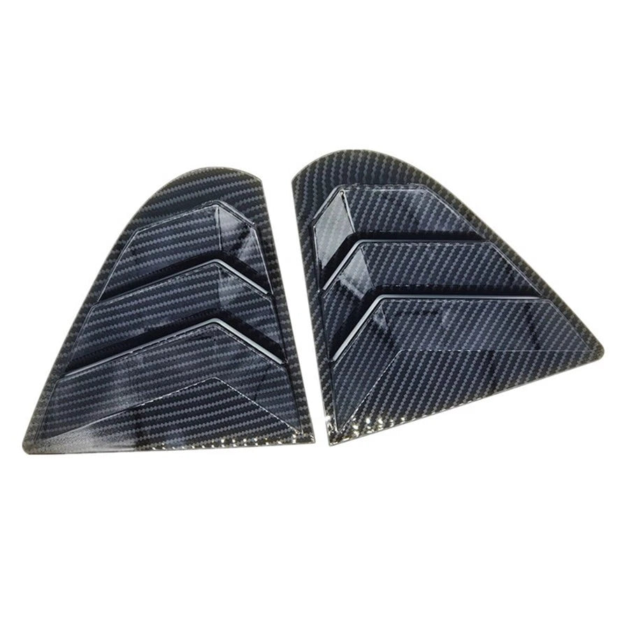 Carbon Fiber Look Quarter Window Louvers for Mitsubishi Lancer EVO (2001-2007)