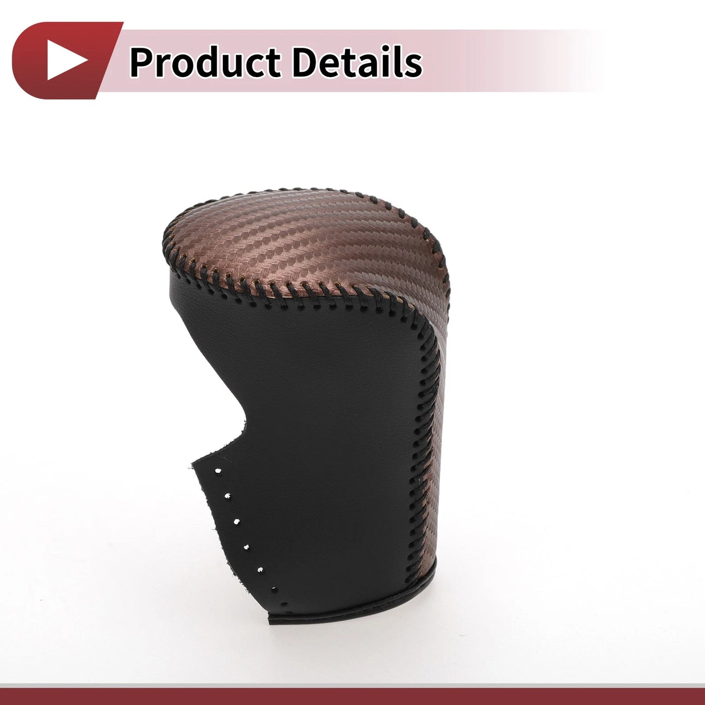 Brown Carbon Fiber Gear Shift Knob Cover for Honda Accord (2008-2012)