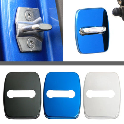 4X Stainless Door Lock Hook Protect Buckle Cover Trim fit For BMW 1 3 4 5 Series