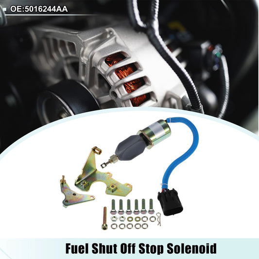 1 Set Fuel Shut Off Stop Solenoid Valve for Dodge Ram 2500
