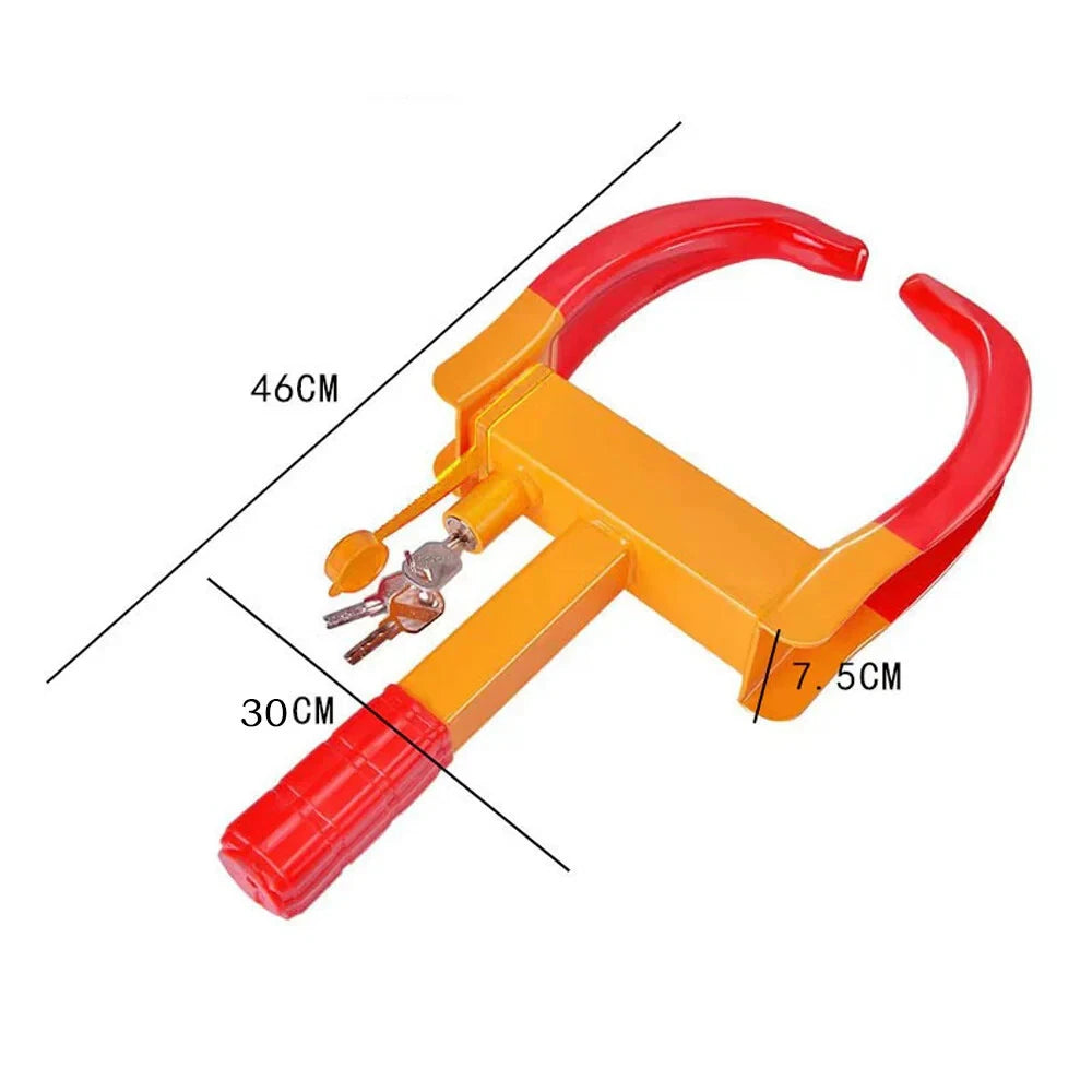 Anti-Theft Wheel Lock Clamp Boot for Car Truck Trailer Towing