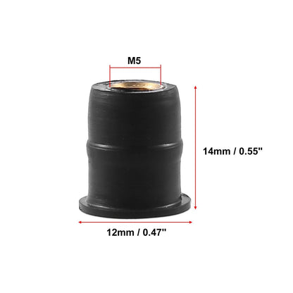 10pcs M5 Well Nuts for Motorcycles Fairing Fasteners
