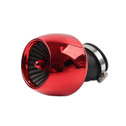 Universal Air Intake Filter Cone Pod for ATV Scooter - 28MM/35/42/48MM Adapter Red