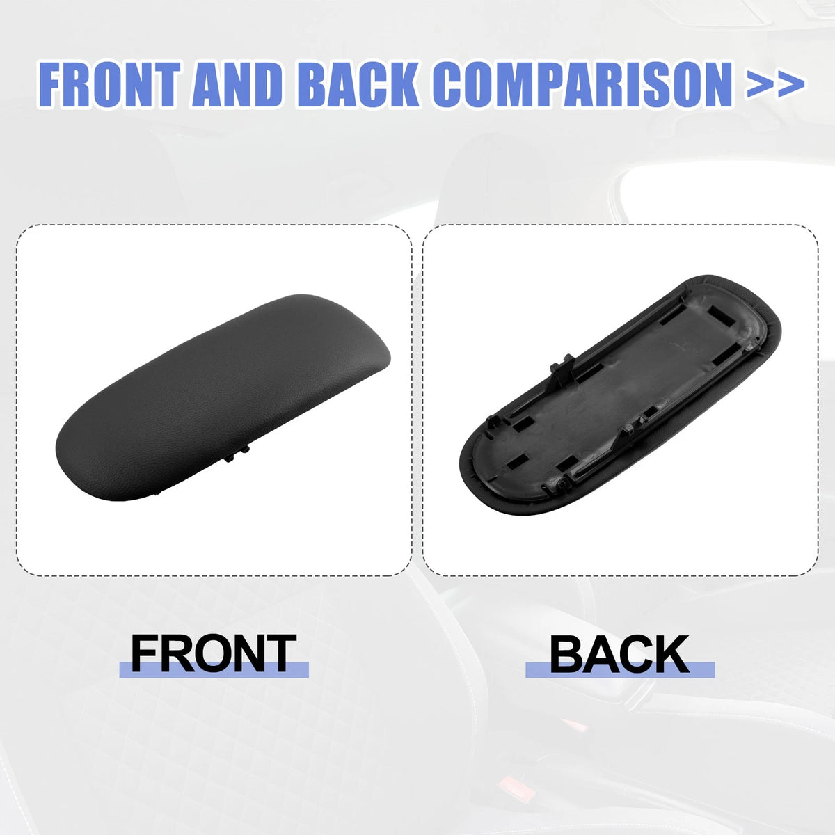 Center Console Armrest Cover Faux Leather for BMW Mini Cooper (2002-2008)