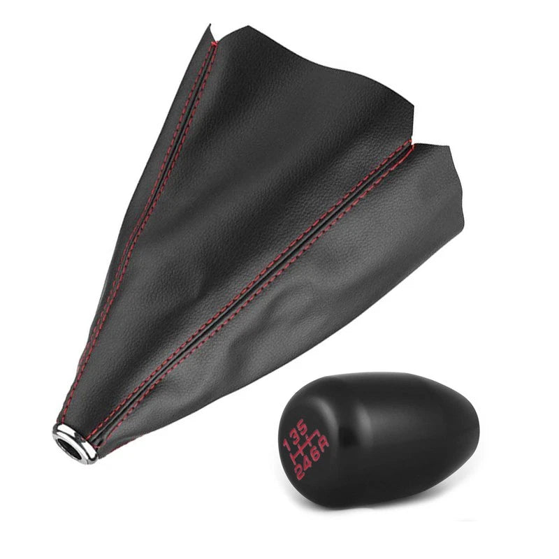 6 Speed Manual Shift Knob with Adapters & Cover for Universal Models