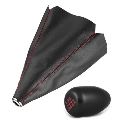 6 Speed Manual Shift Knob with Adapters & Cover for Universal Models