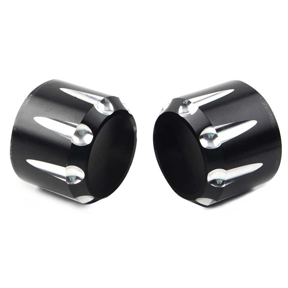 CNC Front Axle Cap Nut Covers  for Harley Touring Road King Electra Glide