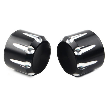 CNC Front Axle Cap Nut Covers  for Harley Touring Road King Electra Glide