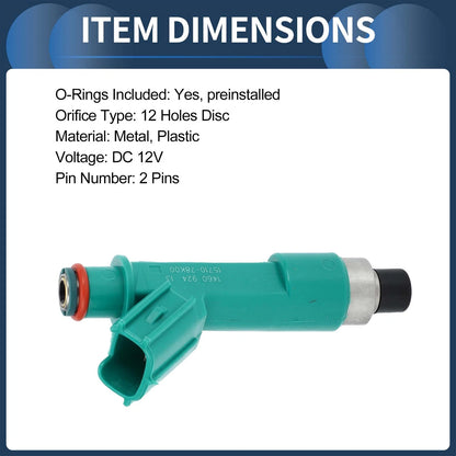 Fuel Injector 1 Pc for Suzuki Grand Vitara (2010-2013) 2.4L Blue