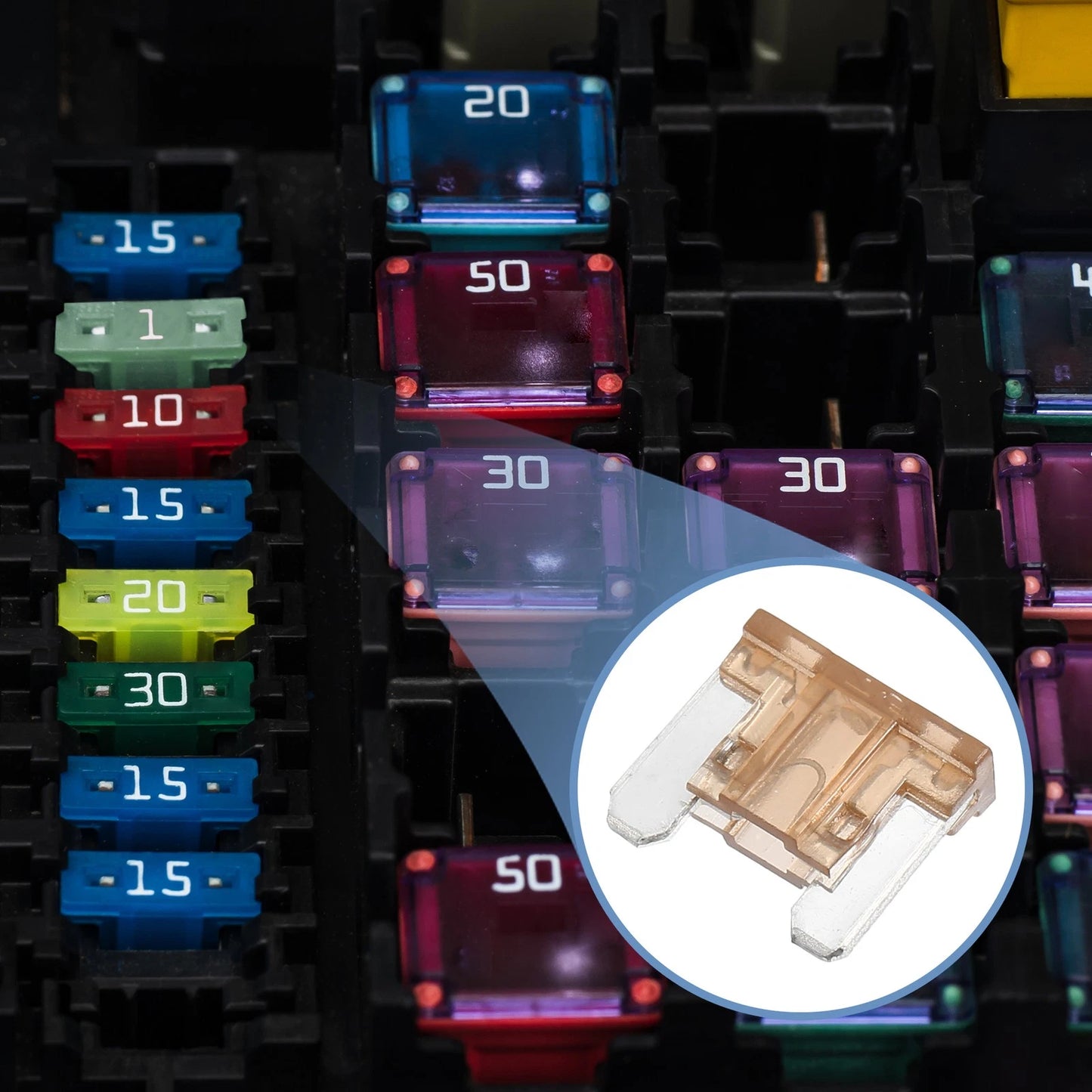 30pcs Mini Blade Fuses 7.5A for Automotive
