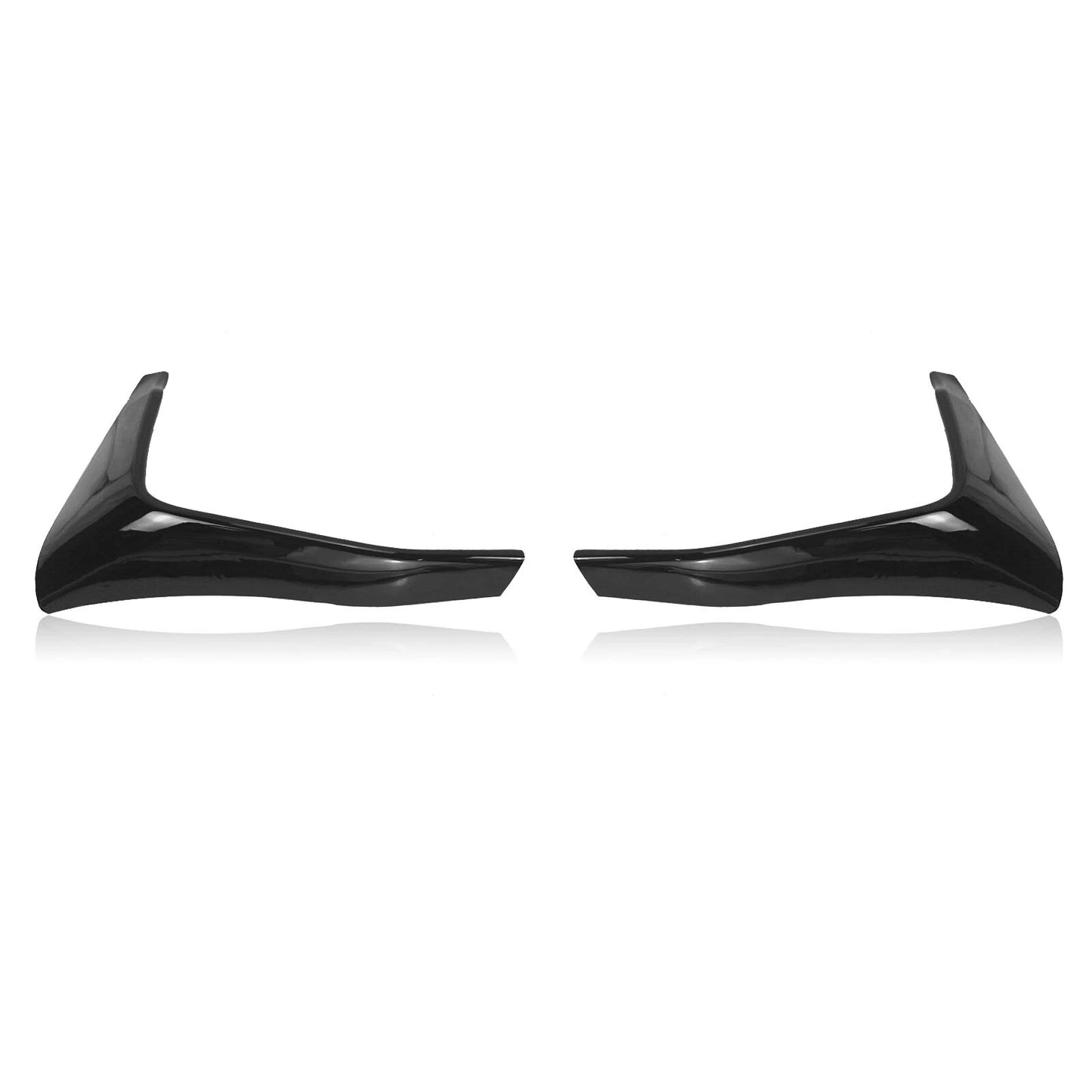 2 x Gloss Black Front Bumper Side Spoiler Covers for BMW F80 M3 F82 F83 M4 (2015-2020)