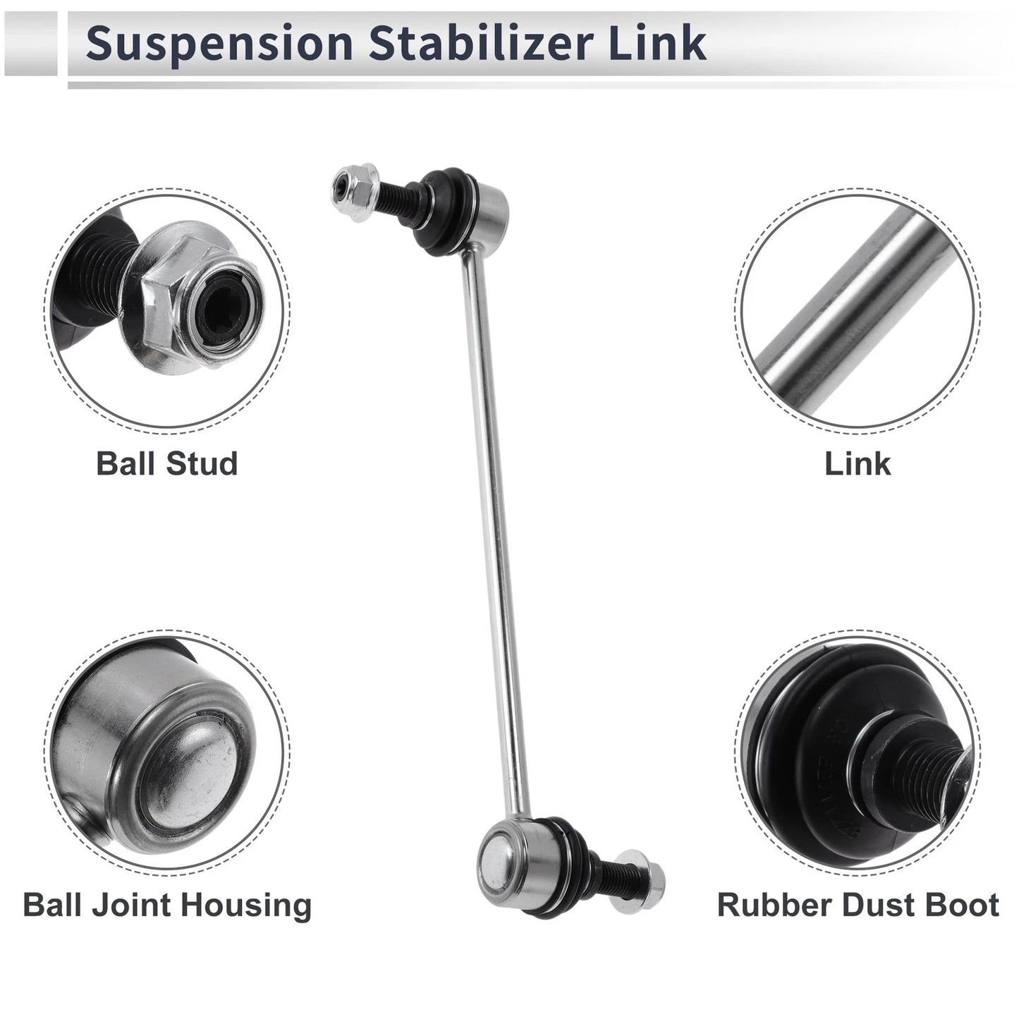 Front Stabilizer Bar Links No Bushing for Dodge Journey (2009 - 2020)