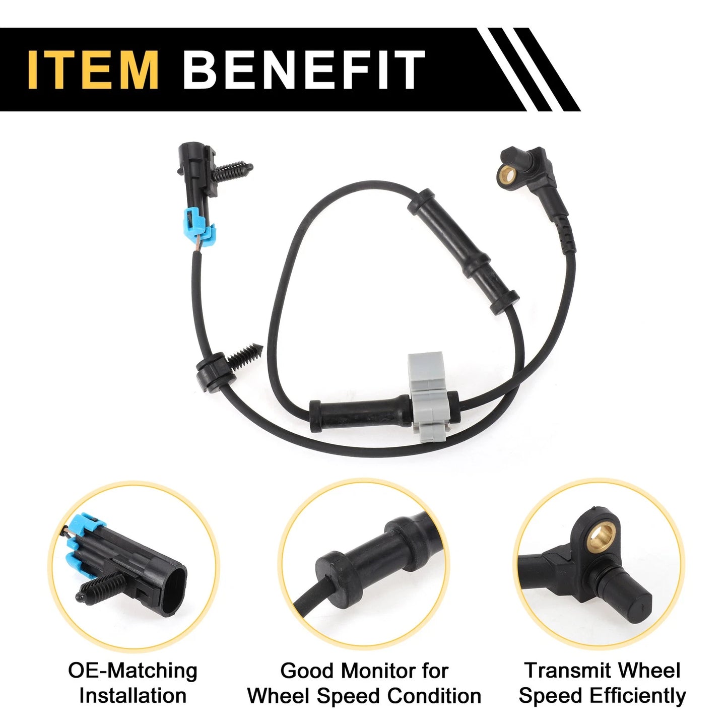 ABS Wheel Speed Sensor for GMC Sierra 2500 HD (2007 - 2010)