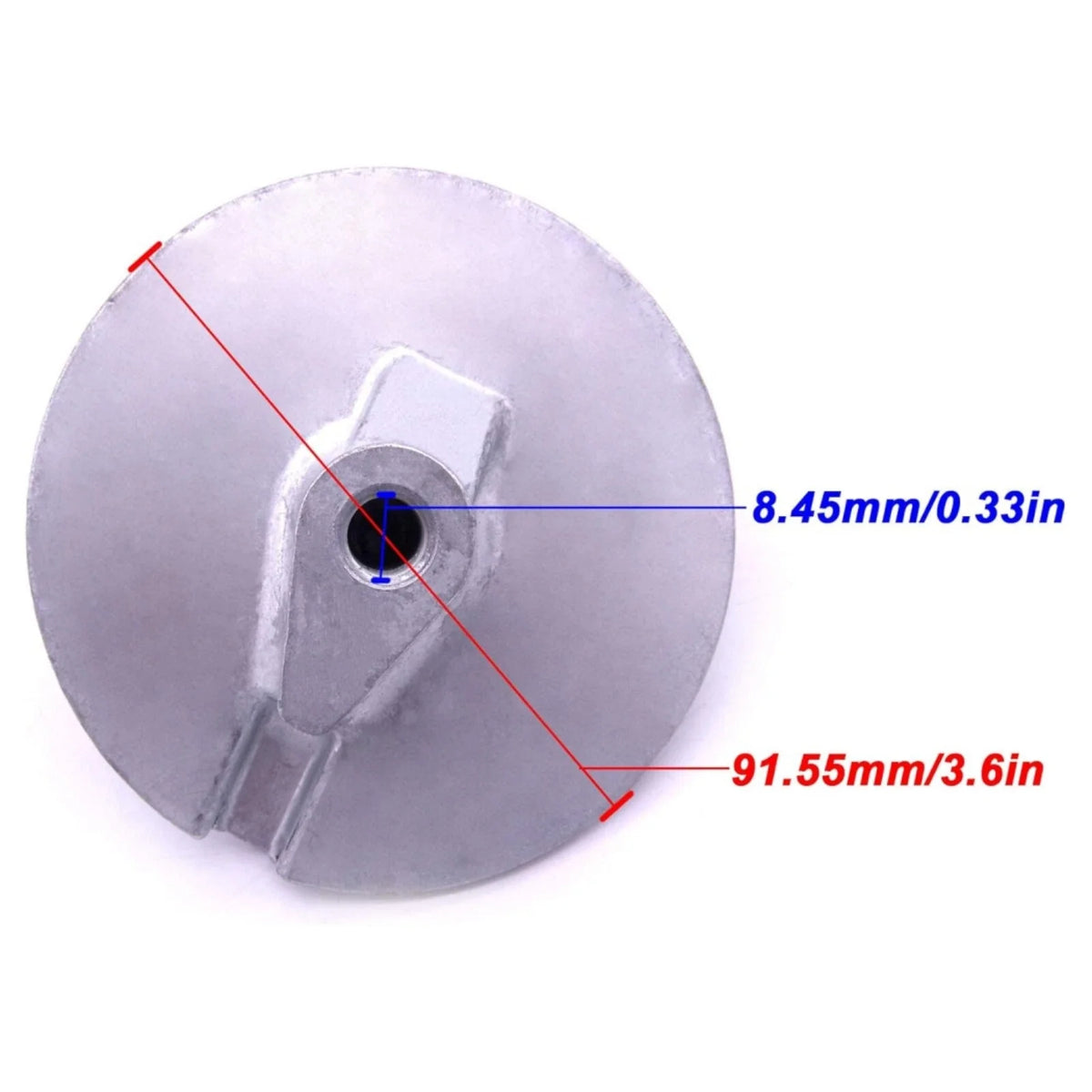 Zinc Trim Tab Anode for Yamaha Outboards F150/F200/F225/F250