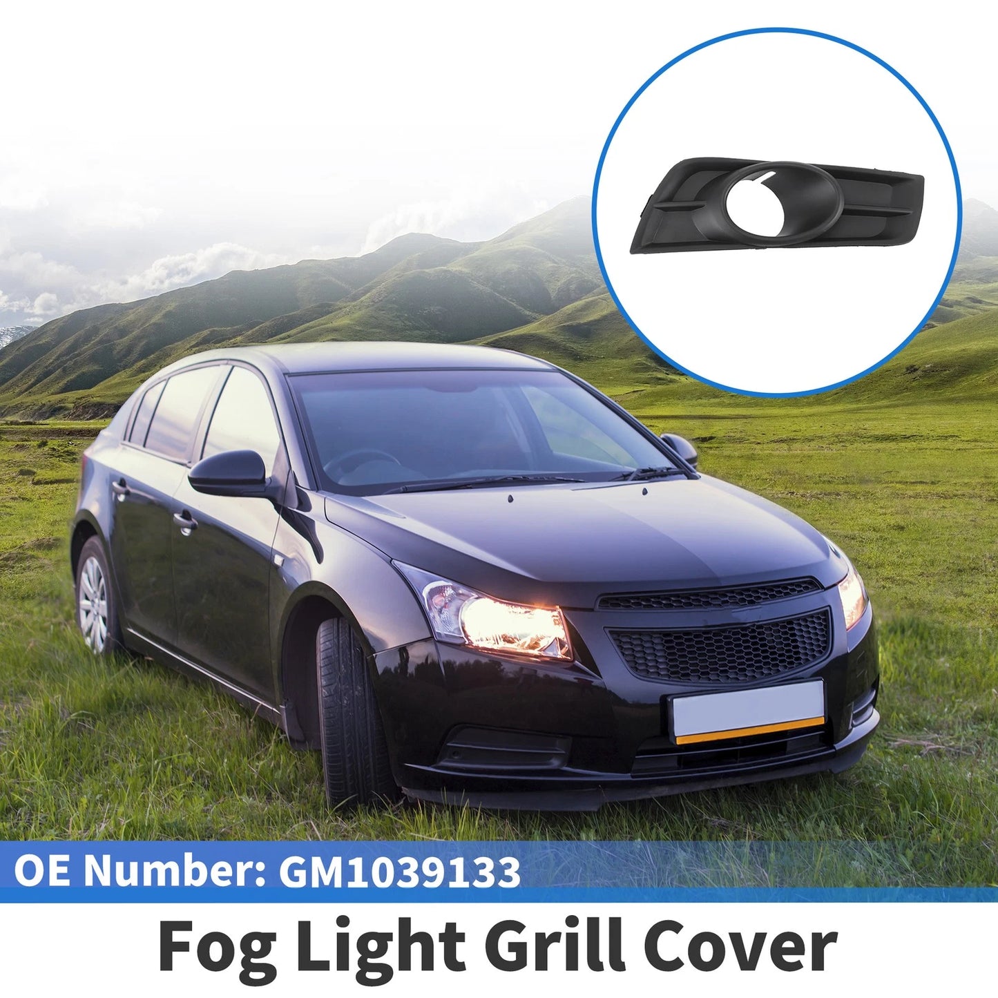 1 Pc Front Right Fog Light Grill for Chevrolet Cruze (2011-2015)